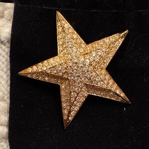 Joan Rivers Gold Star Brooch